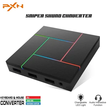 

PXN K5 Gaming Keyboard Mouse Converter 4 In1 USB Controller With LED Light Sniper Sound Converter For PS3 PS4 XBOX ONE Switch