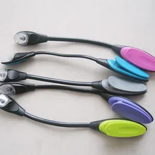 1 шт. Мини Гибкий пристегивающийся яркий книжный светильник светодиодный светильник для чтения книг белый светильник