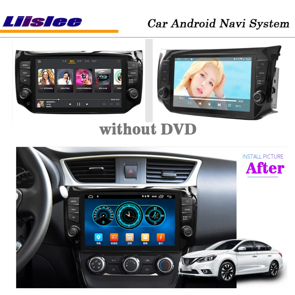 Liislee 9 дюймов Android для Nissan Sylphy 2012~ стерео автомобильный экран Carplay камера gps DVD BT Wifi Navi Карта Навигация медиа