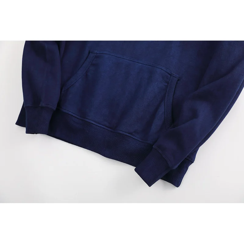 Akkad Kuti Spring Autumn Fashion New Men's Casual Hoodies Plant Indigo Retro Hooded Shirts Large Pocket Long Sleeves Hoodie Men
