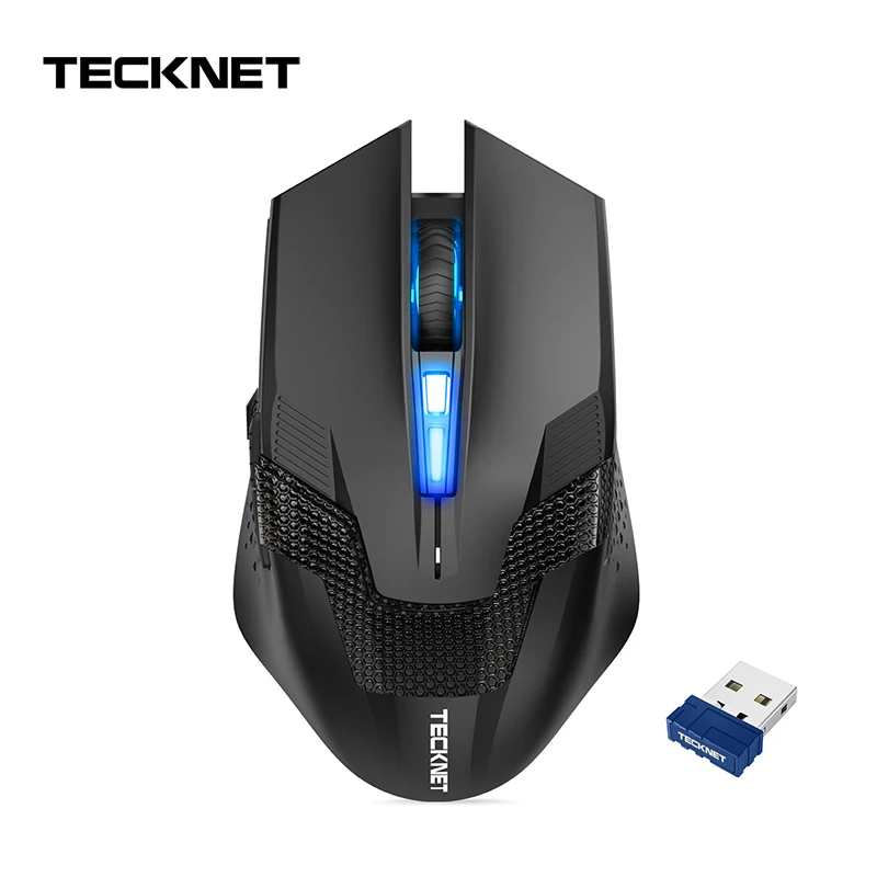 Оптическая мышь TeckNet RAPTOR Беспроводная игровая 4800 dpi проводная 3200 эргономичная