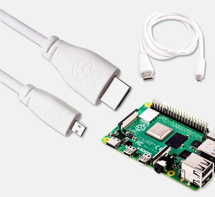 Кабель Raspberry Pi 4 Molde B Micro HDMI в Стандартный HDMI(A/M) 1 м 2 м
