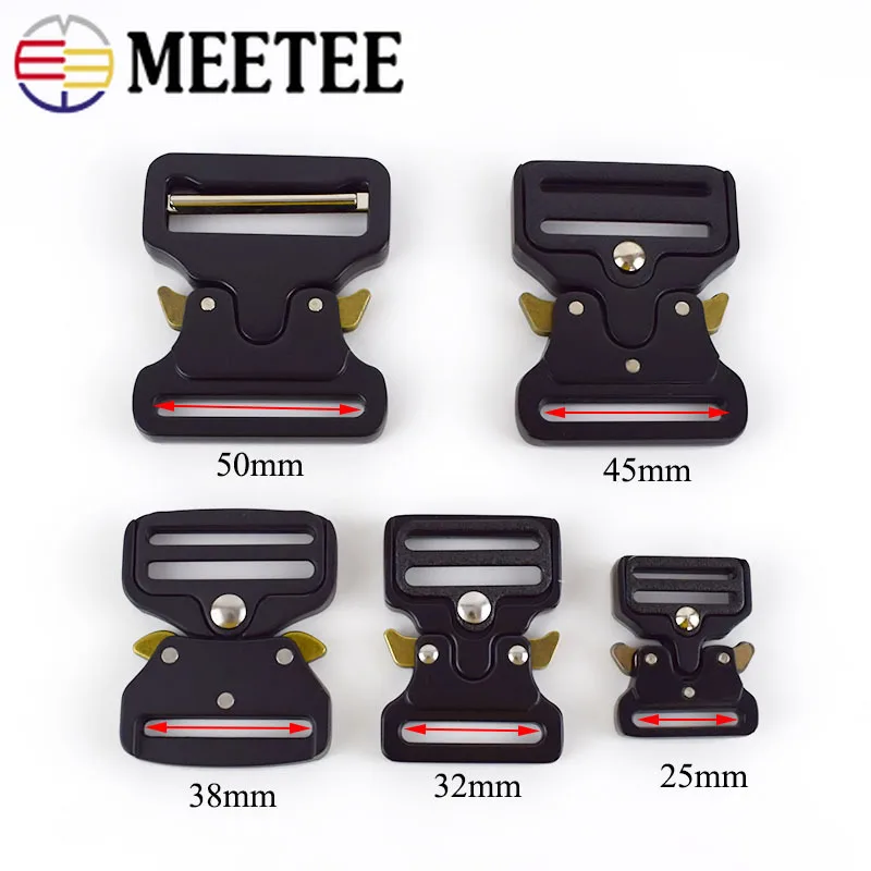 Meetee 1 шт./4 шт. ID25-50mm Пряжка из сплава Открытый тактический пояс ремень Регулировка пряжки DIY аксессуары для одежды YK032