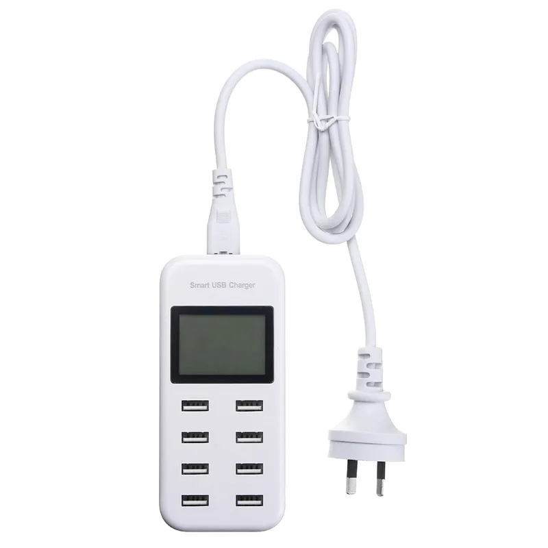 Австралия (AU) USB мульти зарядное устройство s 8 портов 5 В/8A usb зарядка блок питания адаптер стены путешествия настольное зарядное устройство концентратор - Тип штекера: Австралия (AU)