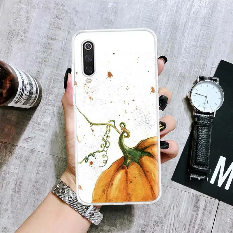 Pumpkin Happy Fall Autumn Phone Case For Xiaomi Redmi Note 10 9 8 Pro 9S 8 8T 7 6 5 6A 7A 8A 9A 9C 4X S2 K20 K30 Art Cover Coque