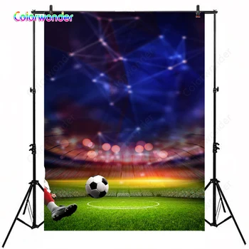 

Glitter Football Stadium Birthday Backgrounds for Photography Happy Birthday Background Baby Shower Football Themed Backdrops