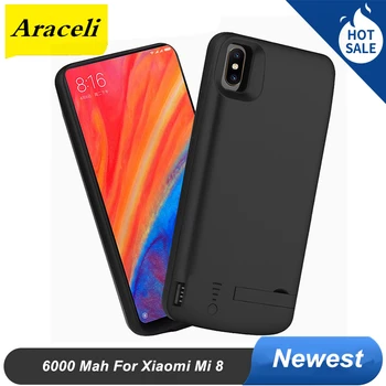 

2020 For Xiaomi mi8 Battery Case External Smart Capa Charger Case Cover Power Bank For Xiaomi mi 8 Battery Charger Case