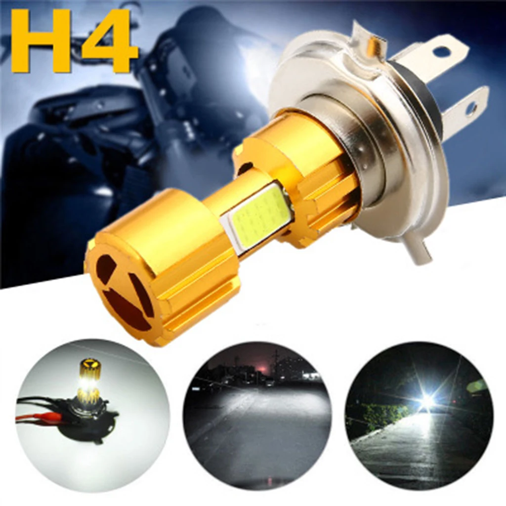 H4 Motorcycle Headlight Moto Bulbs 3400lm Super Bright Lamp Bulbs Accessories