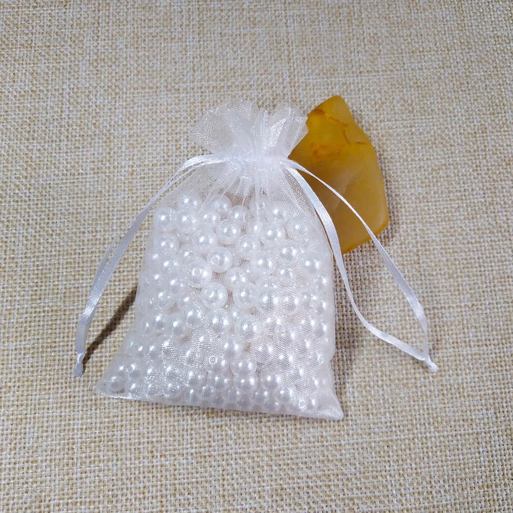 White 500 шт./лот,, сумки из органзы 7x9 9x12 10x15 13x18 см, Свадебная Упаковка, Подарочная сумка, вечерние украшения, Сумка из органзы для украшений - Цвет: White