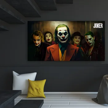 

2019 New JOKER Poster Printing DC Jack Napier Eric Border American-Style Movie Villain Living Room Canvas Painting Wall Canvas