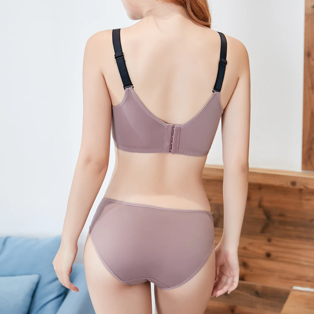 Комплект с бюстгальтером для Для женщин цельный бесшовный бюстгальтер без