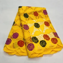 Цветные ткани dentelle швейцарские кружева ткань из Дубая вуаль suisses Африканский нигерийский кружевных тканей высокого качества 5 двор