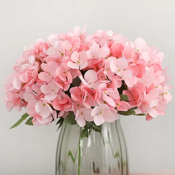 

Home Decoration Model Small Hydrangea Bouquet Wedding Road Lead Artificial Flower Model 5 Fork Hydrangea