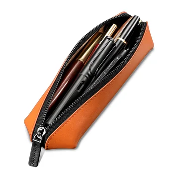 

Genuine Leather Pen Pencil Bag Case Fashion and Elegant Pen Pencil Organizer