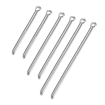 

20pcs Stainless Steel Cylindrical Single charm Pendant Earrings for DIY Handmade Beaded Material Parts Jewelry Making Supplies
