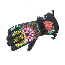 30 красочные GS женские зимние перчатки зимние уличные спортивные варежки 10K водонепроницаемые ветрозащитные перчатки для сноубординга с пятью пальцами лыжные перчатки