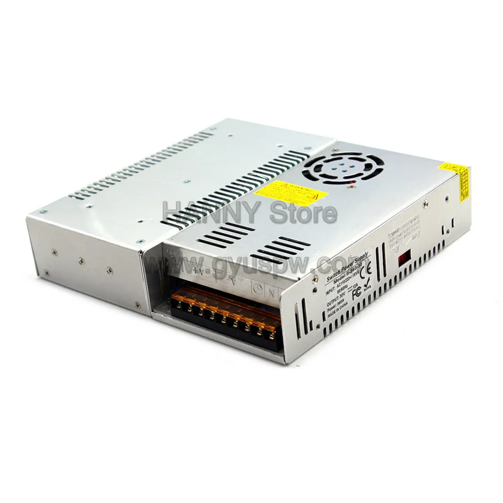 Регулируемый 30V 12A 360W импульсный источник питания DC30V трансформатор драйвера AC110V 220V SMPS для ЧПУ видеонаблюдение двигатель шаговый 3d принтер
