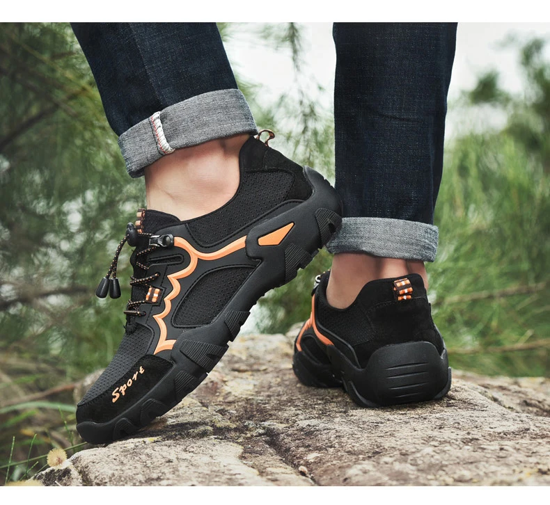 Damyuan/мужские кроссовки; удобная резиновая подошва; нескользящая износостойкая Мужская Спортивная обувь для бега; большие размеры 48