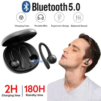

Vehemo 2pc Business Headset Charging Bin Bluetooth Earphone Sports Earbuds Car Bluetooth Headset for Waterproof Over The Ear