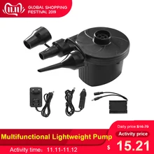 Автомобильный надувной насос электрический воздушный насос портативный воздушный насос многофункциональный воздушный матрас насос 3 насадки домашний Автомобиль на открытом воздухе кемпинг