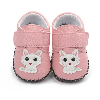 

Toddler Baby Shoes Girl First Walkers Infant Baby Boy Autumn Leather Baby Shoes 0-18M Soft Sole Non-slip Hook & Loop Cartoon