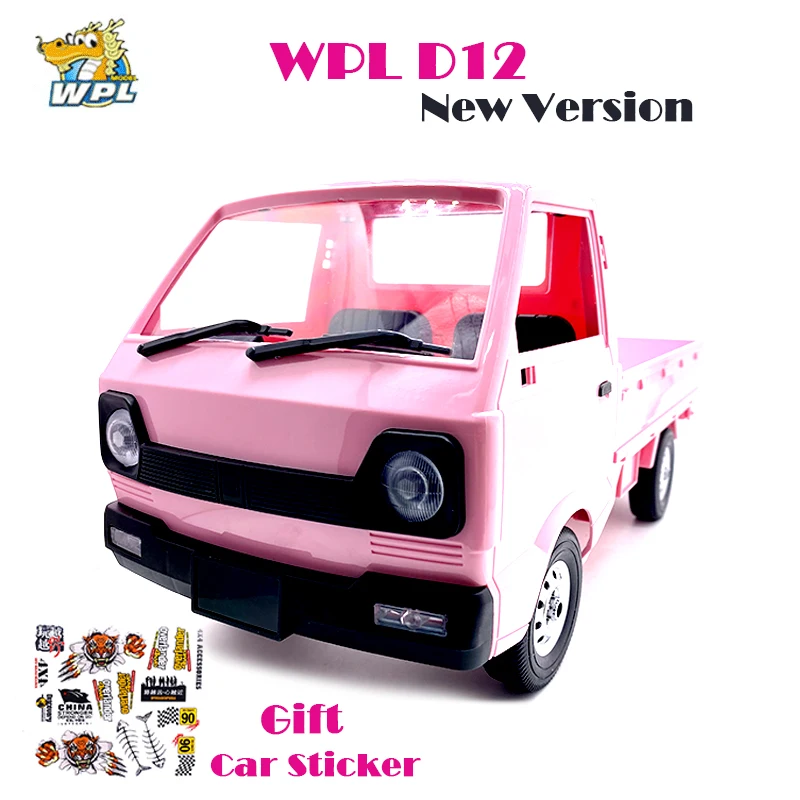 Машинка для альпинизма WPL D12 Suzuki Carry 1/10 Dirft светодиодный щеточный двигатель 260, розовый, подарок для детей, радиоуправляемые игрушки, 1:10