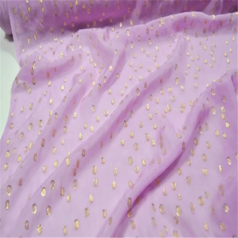 

Hot Selling Classic Dot Pattern Shiny Lurex Metallic Fabric for Spring Girl Clothing 2022 New Coming