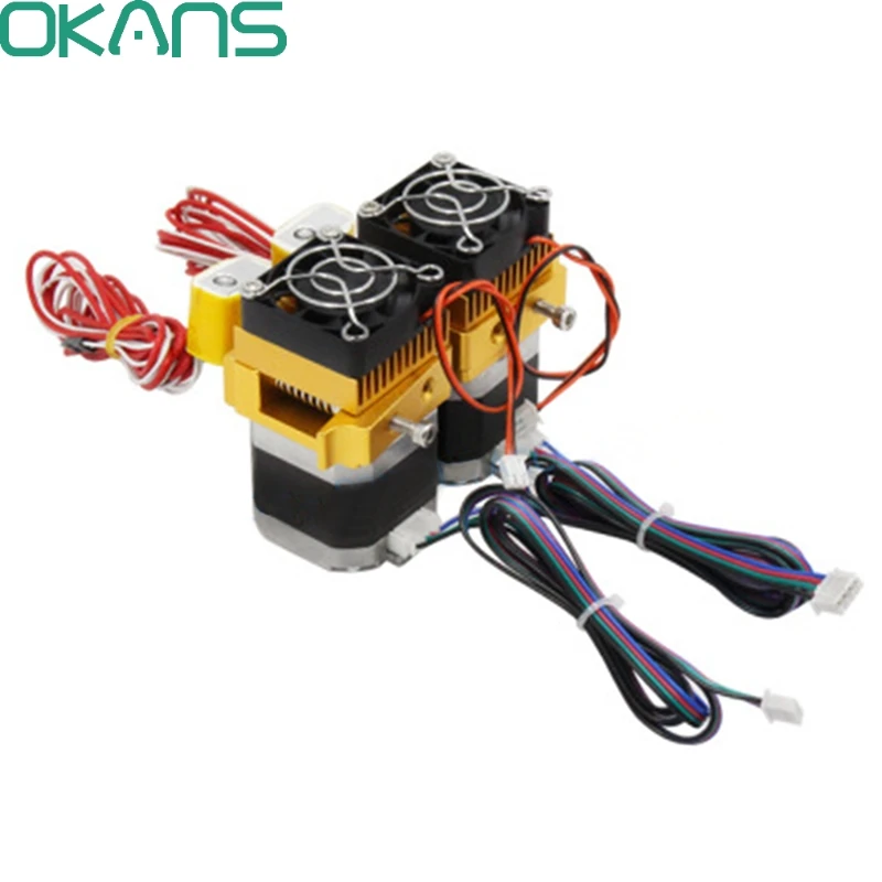 

3D Printer MK8 Dual Extruder Nozzle 0.2/0.3/0.4/0.5mm Dual Printer Head For 3D Printer for 1.75mm Filament