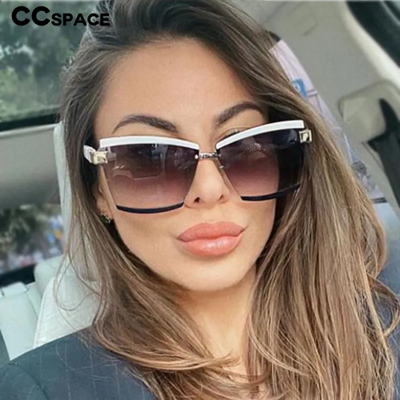 46273 Квадратные Солнцезащитные очки в металлической оправе для мужчин и женщин