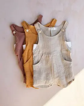 

Toddler Kids Baby Summer Clothes Girls Boys Sleeveless Romper Brace Pants Overalls Jumpsuit Outfits for 0-3T Kids