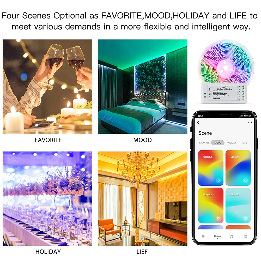 Zigbee 3.0 Smart Pro RGBW RGB CCT Led Ʈ Ʈѷ app  Alexa Echo Plus Smart things  Led Ʈ 