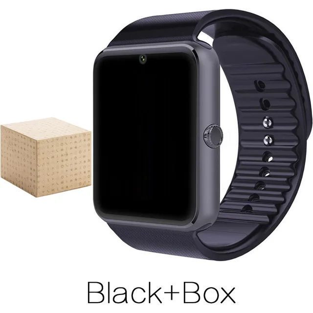 Смарт-часы GT08 для детей, мужчин, женщин, детей, часы-телефон, sim-карта, камера, часы, Bluetooth, умные часы, подключение Android IOS, PK Q18 V8 A1 - Цвет: black