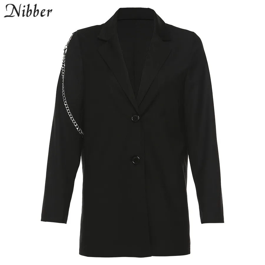 Nibber Осенняя Уличная Повседневная черная длинная верхняя одежда, пальто для женщин, горячая Распродажа, Ретро стиль, Свободное пальто, mujer, базовый тонкий кардиган, куртки