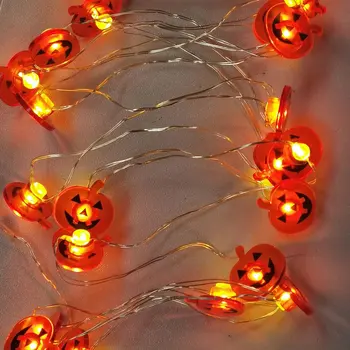 

2m 2AA Battery Halloween String Light Led Decorative Pumpkin Led String Lights DIY Hanging Lamp Ornament