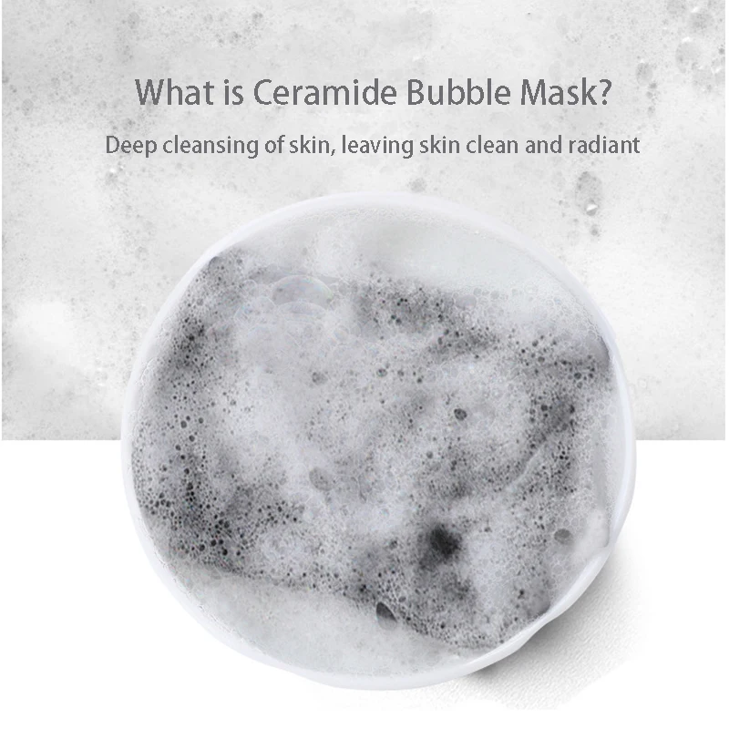 Face Mask Bubble Facial Mask Moisturizing Hydrating Shrink Pore Bamboo Charcoal Cleansing Blackhead Mask Skin Care 4