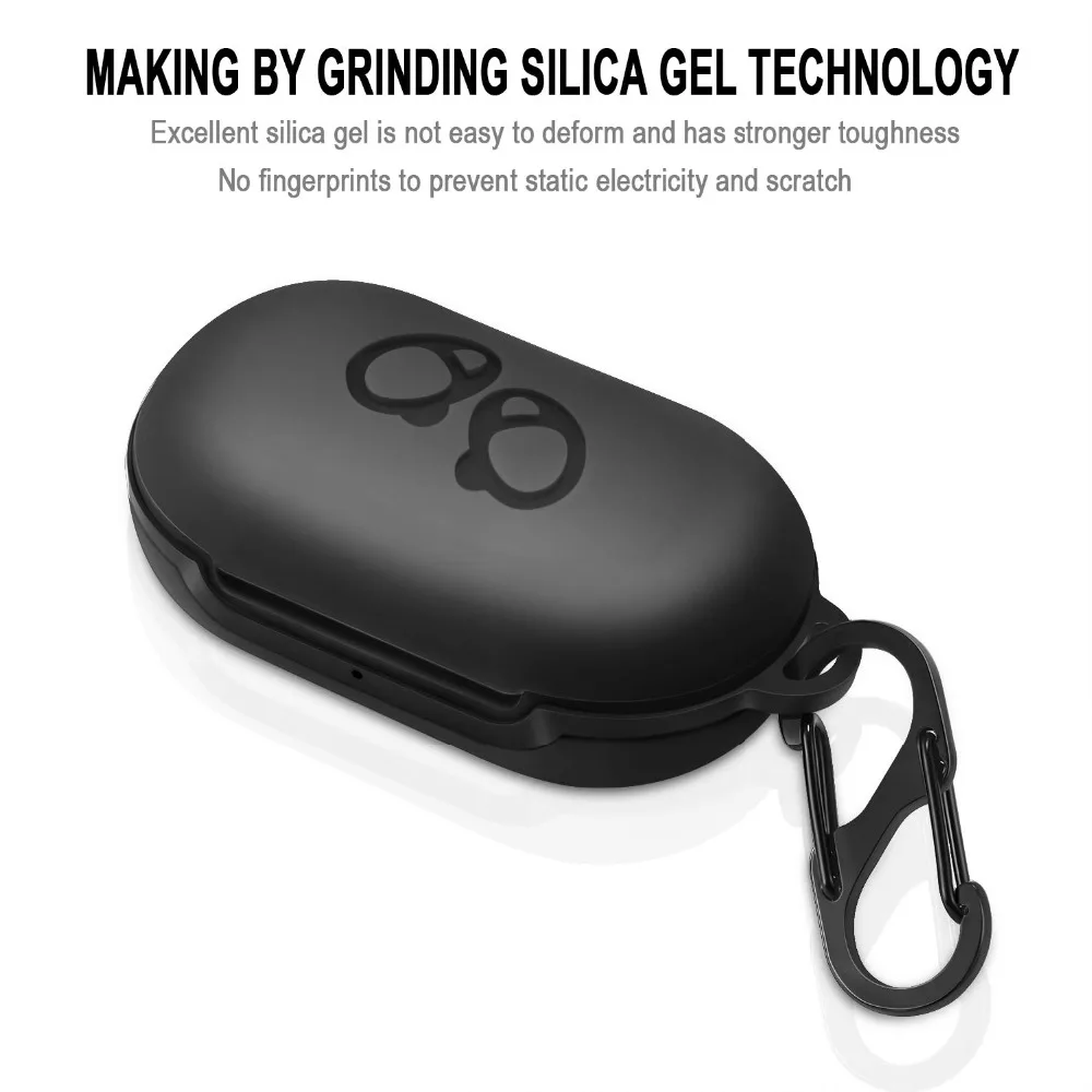 Carrying Case TPU Full Protective Cover with Keychain For Samsung Galaxy Buds Buds+ Plus Wireless 2020 2019 Earbuds Accessories