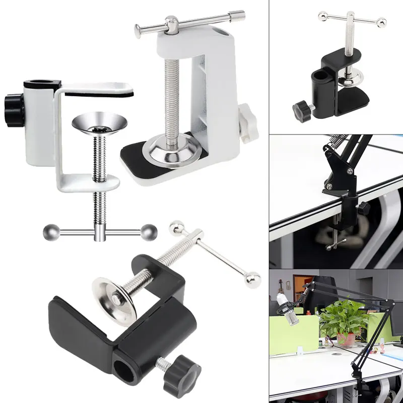 Universal Bracket Clamp Accessorie DIY Fixed Clip Fittings Screw Light Mounting Camera Holder for Microphone Desk Lamp Broadcast