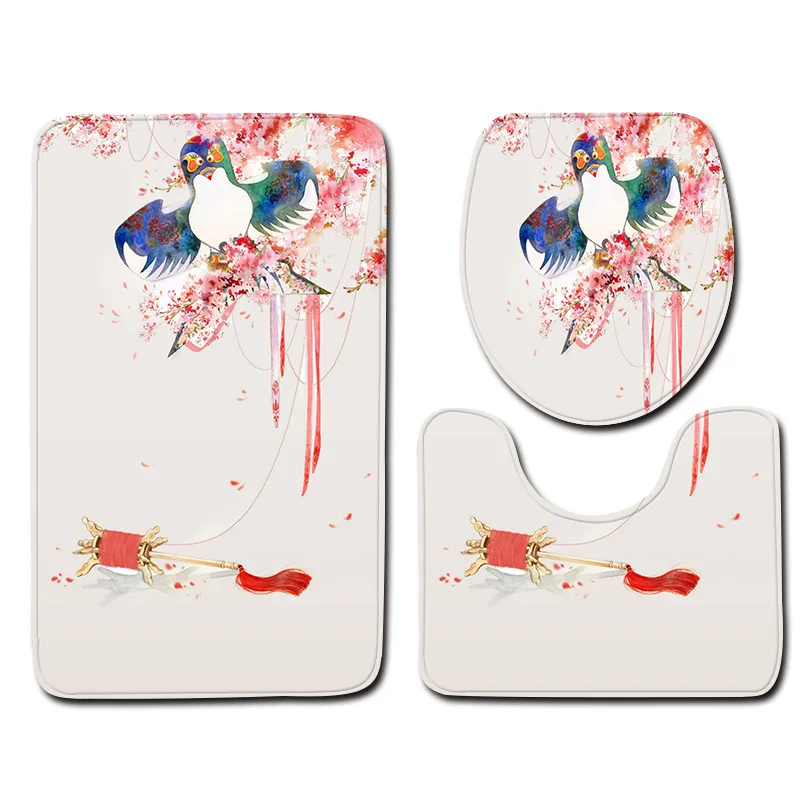 Antique Style Sanitary Ware Chamber Pot Three-piece Set Mat Bathroom Rug EBay Amazon AliExpress Currently Available Supply of Go