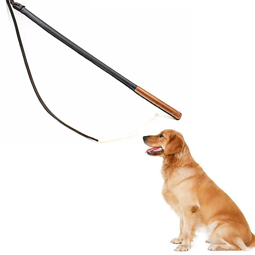 Кнут для дрессировки собак среднего и крупного размера Schutzhund кожаный защитный