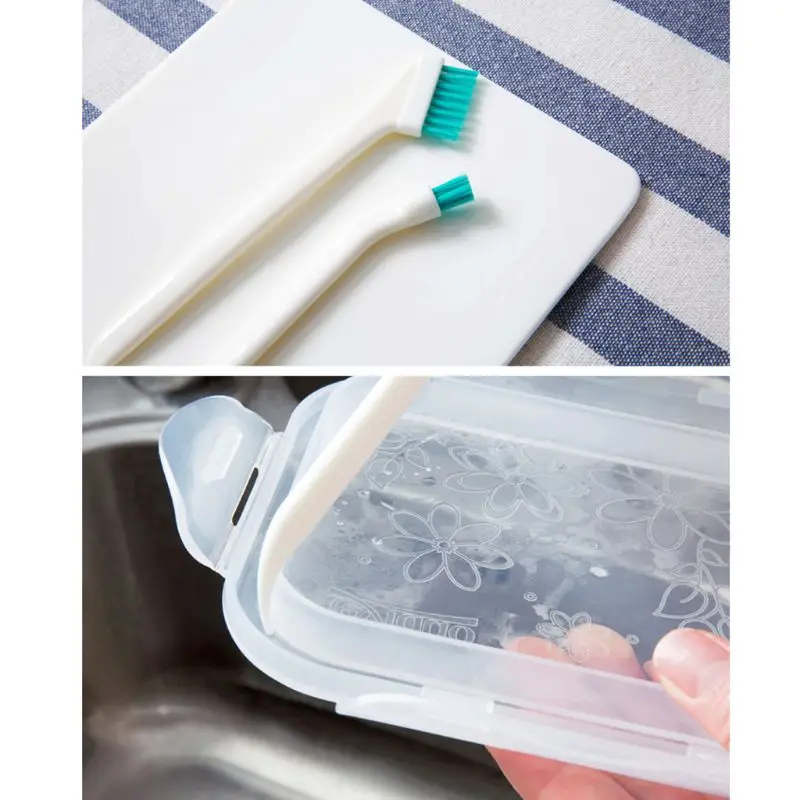 YAS 2pcs/set Cleaning Narrow Brush Long Handle Portable Baby Milk Bottle Cleaning Brushes Household