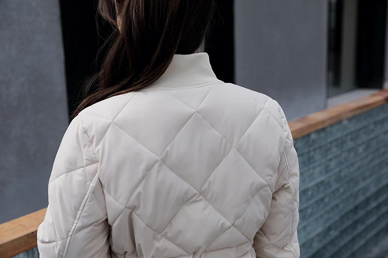 Gola com Faixas Parkas de Algodão Inverno Sólido Longo Jaqueta Feminina Grosso Acolchoado Tamanho Grande Outwear Cabolsas Casuais 2020 26 com faixas parkas de algodão grosso acolchoado