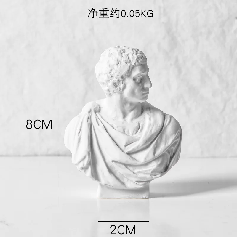 Креативные скандинавские скульптуры из смолы, скульптура, имитация гипса, декоративные украшения, мини-греческая мифология, Давид, настольные поделки - Цвет: J