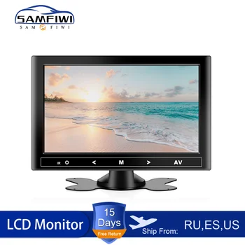 Monitor LCD de 7/9 pulgadas para coche, reproductor de DVD, HD, HDMI/VGA/AV, cámara, vista trasera de coche, reposacabezas, sistema de estacionamiento retrovisor