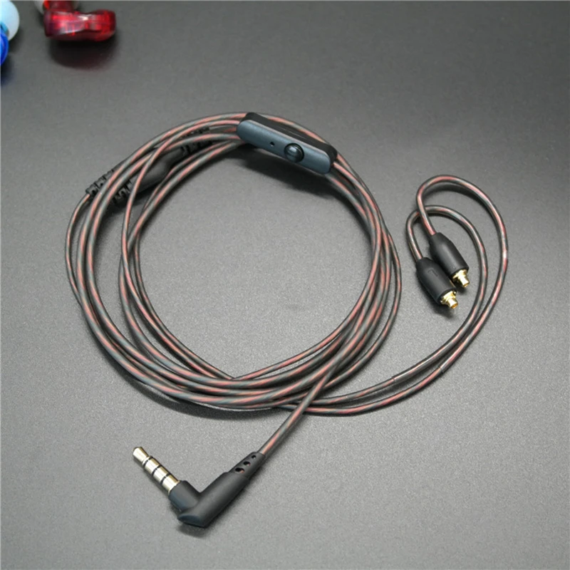 Кабель MMCX для наушников сменный провод Shure SE215/315/425/535/846/UE900DIYwith wheat улучшенная