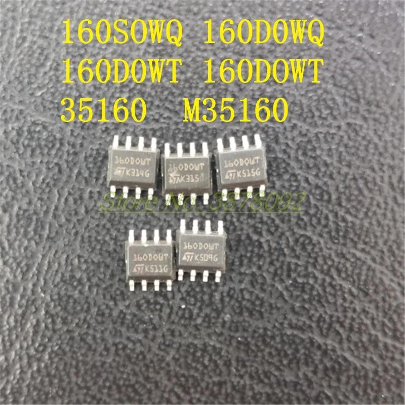 5 шт./лот Новый M35160 160DOWQ 160D0WQ 160DOWT 160D0WT IC EEPROM SOP8 чип для приборной панели коррекции