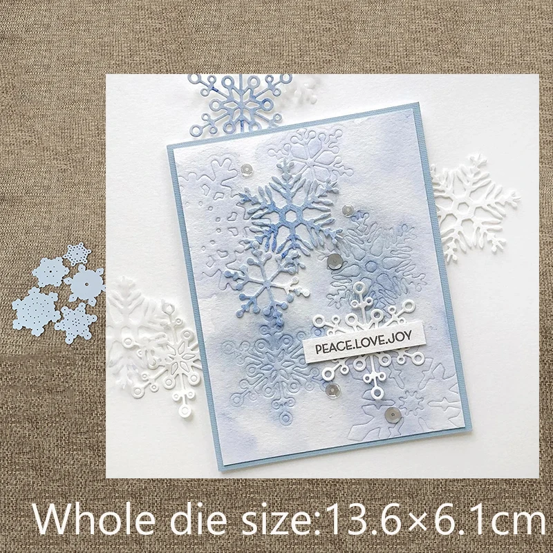 

New Design Craft Metal Cutting Die die cuts 5Pcs Snowflake decoration scrapbook Album Paper Card Craft Embossing die cuts