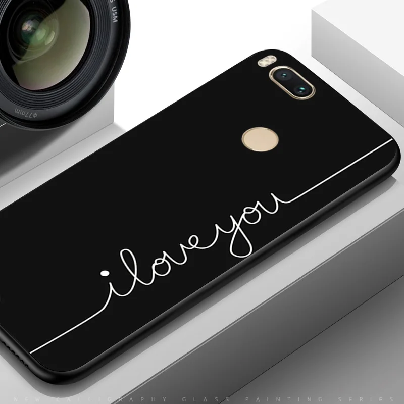 Чехол для телефона YOUVEI Interstellar для Xiaomi mi A1 mi A2 mi A3 черный чехол из ТПУ mi A2 A3 Lite Moon Line Coque для mi 5X mi 6X - Цвет: TPUBLK515