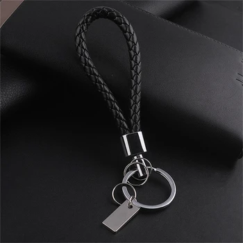 

1PC Men Leather Key Chain Ring Keyfob Car Keyring Keychain Gift