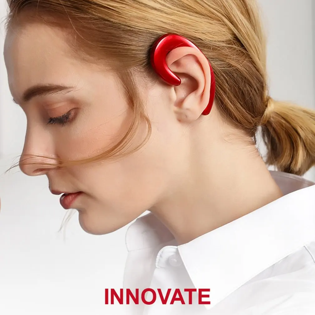 K8 Wireless Bluetooth Earphone Stereo Bone Conduction Earphone with Mic Ear Hook Headset Lightweight Sport Headphone
