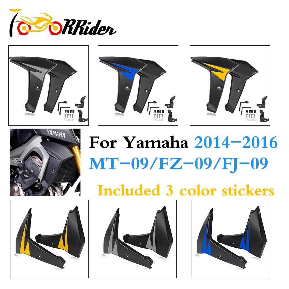 MT09 FZ09 FJ09 обтекатель радиатор боковые панели Защитная крышка для Yamaha FZ 09 MT FJ MT-09 FZ-09